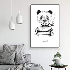 Framed Canvas Wall Art for Living Room, Bedroom Whimsical Animal Illustration XVIII Canvas Prints for Home Decoration Ready to Hang - 16x24 inches