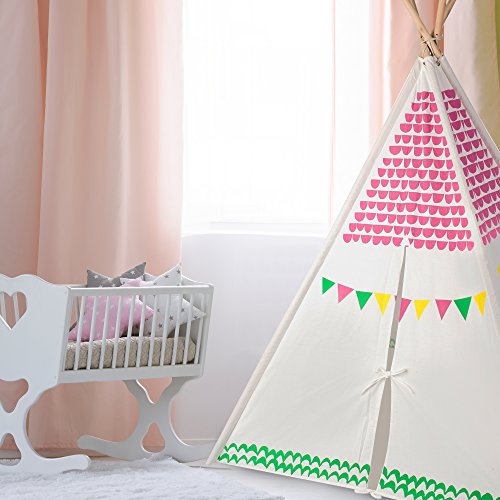 image for Marquis Products Kid's Teepee Play Tent for Kids with Carry Case, Chil