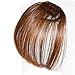 Smilco Mini Air Bang Realistic Hair Extensions Bangs 4 Colors (Light Brown)
