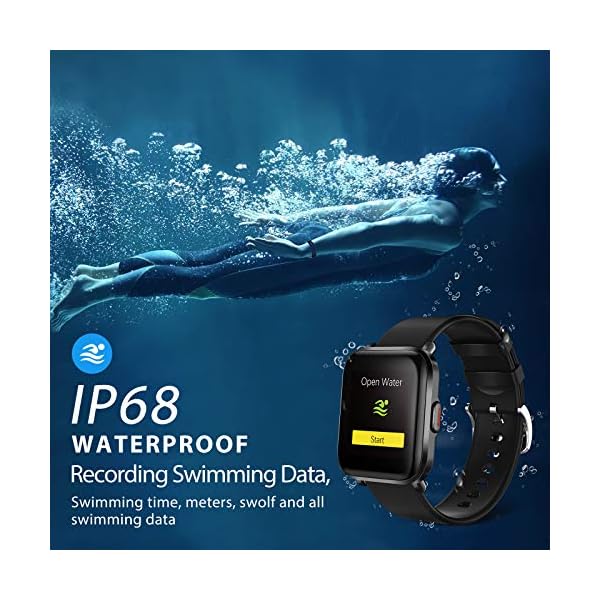 LIFEBEE-Smart-Watch-Fitness-Tracker-Watch-With-Heart-Rate-Monitor-13-Inches-High-End-Activity-Tracker-IP68-Waterproof-For-Women-Man-18-Sport-Modes-Fitness-Watch-Compatible-With-IOS-and-Android LIFEBEE Smart Watch, Fitness Tracker Watch With Heart Rate Monitor, 1.3 Inches High-End Activity Tracker IP68 Waterproof…