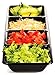Creative Converting 59960 Form & Function Rectangular 4 Compartment Plastic Tray, 16