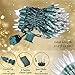 Holiday Essence Chasing Christmas Lights, 8 Function Controller 140 Clear Mini Bulbs Green Wire Indoor String Lights, 31.2 Feet Long Holiday Decor