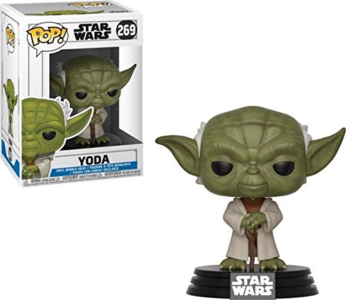 Funko Pop Star Wars: Clone Wars - Yoda Collectible Figure, Multicolor