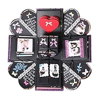 Mua Prom Nooting Diy アルバム 爆発ボックス サプライズボックス 手作り ラブメモリフォトアルバム 5層 六角型 ギフトボックス 写真 誕生日記念日贈り物 思い出記録用 紙箱 ロマンチック 父の日 プレゼント 赤ちゃん 成長記録冊 母の日 誕生日 記念日 卒業 送別会