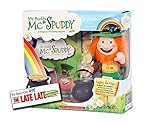 My Buddy McSpuddy St. Patricks Story Book - Saint Patrick Day Presents for Kids - Irish Leprechaun Toy with Gold Coins         