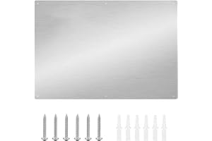 30" x 16" Thicken Heavy Range Hoods Stainless Steel Backsplash,Panel Splatter Guard for Stovetop,6 Pre Drilled Holes for Easy Installation,Keep the Walls Clean, Bright and Beautiful (30" x 16")