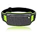 Running Waist Pack - Waterproof Sports Belt with Headphone Hole, Soft Sweat-Proof Fabric and Adjustable Elastic Strap for Waist Curve, Fitness Belt for iPhone and Samsung