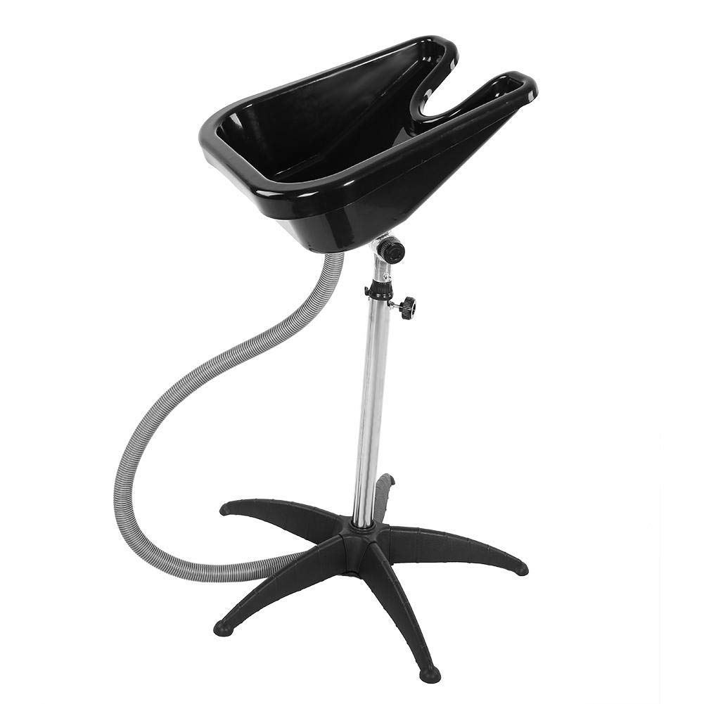 Adjustable Height Hair Basin, Barber Salon Bowl Plastic Shampoo Hair Treatment Bowl, Lifting Rotating Beauty Salon Hairdressing Salon Shampoo Sink with Drain: Beauty