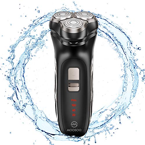 Electric Shaver for Men MOOSOO Electric Razor 3D Rotary Shaver with