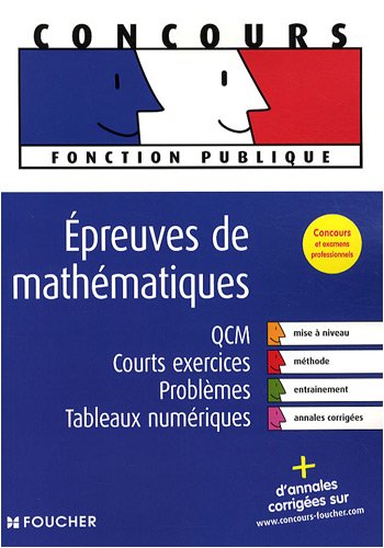 Épreuves de mathématiques