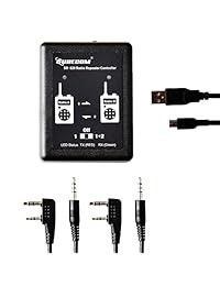 Mcbazel Surecom SR-629 2 en 1 controlador de repetidor de radio de banda cruzada dúplex con cable de radio para walkie talkie