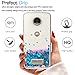 LeYi for Moto Z Play Case,Moto Z Force Case with HD Screen Protector for Girls Women, Shiny Glitter Moving Quicksand Liquid Clear TPU Protective Case for Motorola Moto Z Play/Moto Z Force Blue
