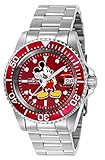 Invicta Men's Disney Limited Edition Automatic-self-Wind Watch with Stainless-Steel Strap, Silver, 20 (Model: 24609)