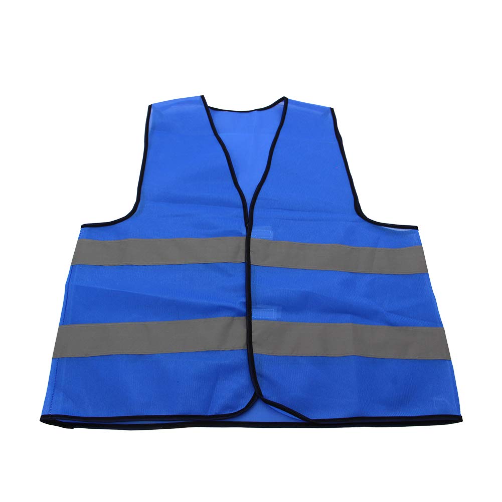 Othmro Safety Vest High Visibility Sky Blue 85G warp Knitted Fabric Safety Vests for Men and Women 1pcs