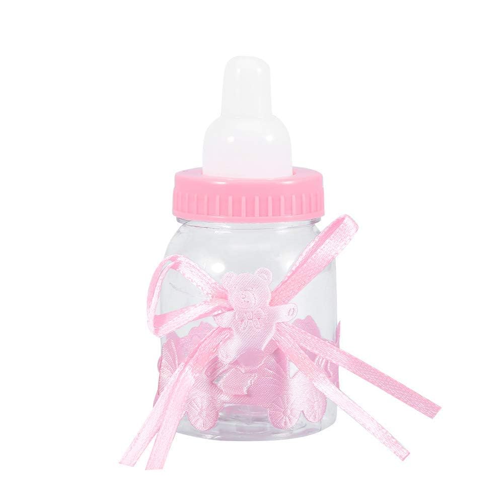24Pcs Bottles for Shower Feeding Fillable Girl Reusable Filling Candy Bottles Feeding Sweets Favour Box for Sweets 3.5×1.6inch — image 1