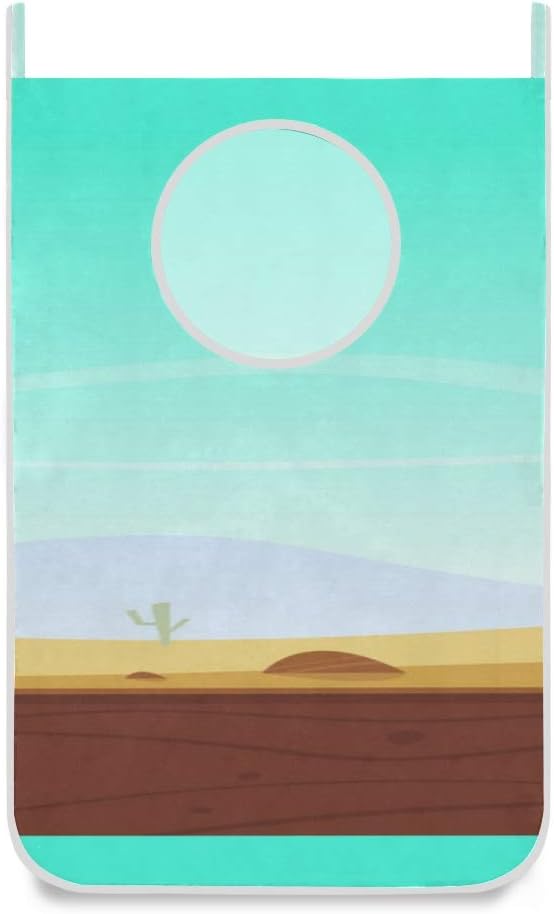 ZANSENG Cesto de lavandería, Desierto Juego de Dibujos Animados Fondo