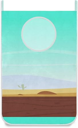 ZANSENG Cesto de lavandería, Desierto Juego de Dibujos Animados Fondo