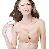 Clearance! ZOMUSA Women Sexy Strapless Invisible Silicone Push Up Big Cup Paste Type Bra