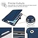 Fintie Case for iPad Mini/Mini 2 / Mini 3 [Corner Protection] - [Multi-Angle Viewing] Folio Smart Stand Protective Cover with Pocket, Auto Sleep/Wake for Apple iPad Mini 1 / Mini 2 / Mini 3, Navy