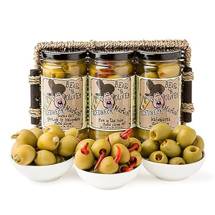 Amazon Com Martini Olives Gift Pack 3 Jars Gourmet Snacks And Hors Doeuvres Gifts Grocery Gourmet Food