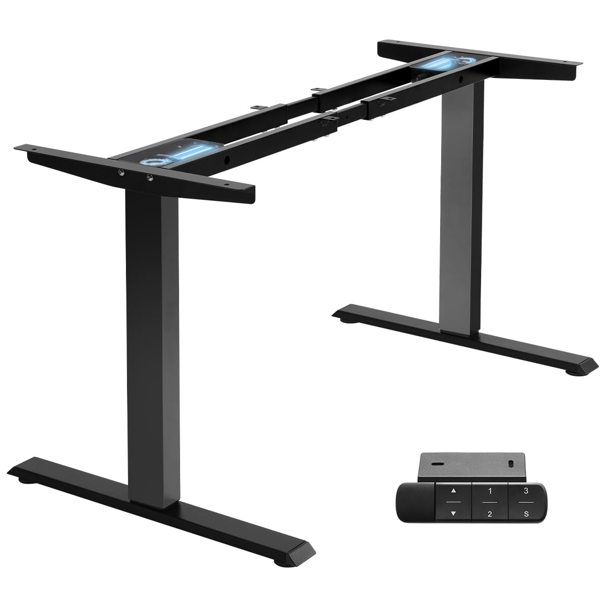 Photo 1 of ***MISSING HARDWARE***TOPSKY Dual Motor Electric Adjustable Standing for up to 70.8”x31.5” Table Tops, 225 lbs Weight Capacity, Computer Desk for Home and Office (Black Frame only)