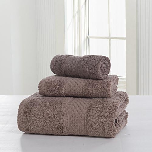 Cotton solid color bath towel set for adults/ big towel/ five-star hotel towels/ plain coloured towels/ male and female couples absorbent bath towel-D
