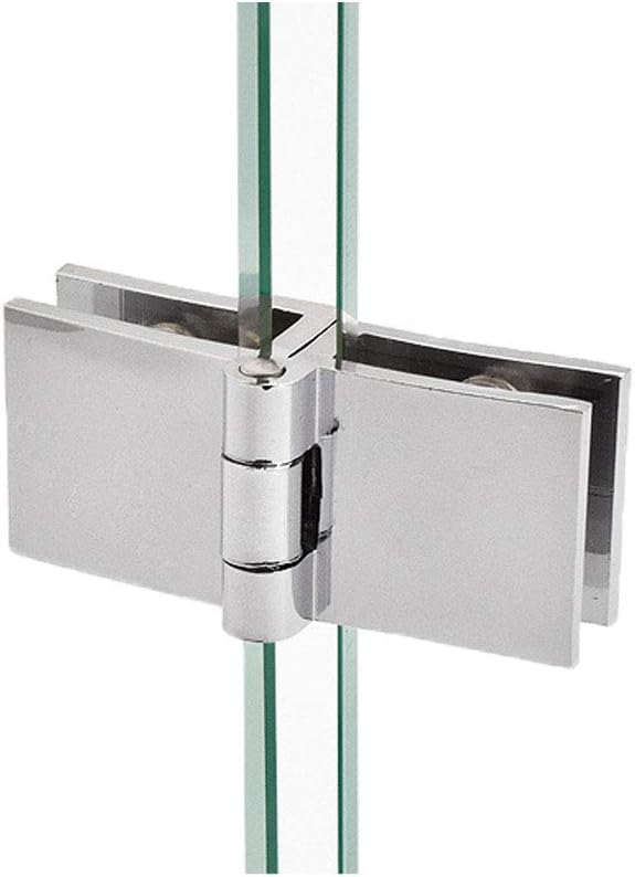 Pack of 4 180°Glass Door Hinge Made of Zinc Alloy, Glass Door Clip in, Easy Installation - Image 5