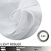 Kitchen Tier Curtains 24 inch White Tier Curtains for Bathroom Striped Cafe Curtains Sheer Small Curtains Grommet Top, 2 Panels