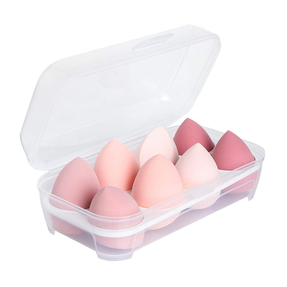 Mystic Orchard 8 PCS Dry and Wet Use Makeup Sponge Set, Beauty Blender,Makeup Sponges for Liquid,Powder, Cream, Multi-shape Foundation Makeup tools Makeup Egg Set With Gift Box
