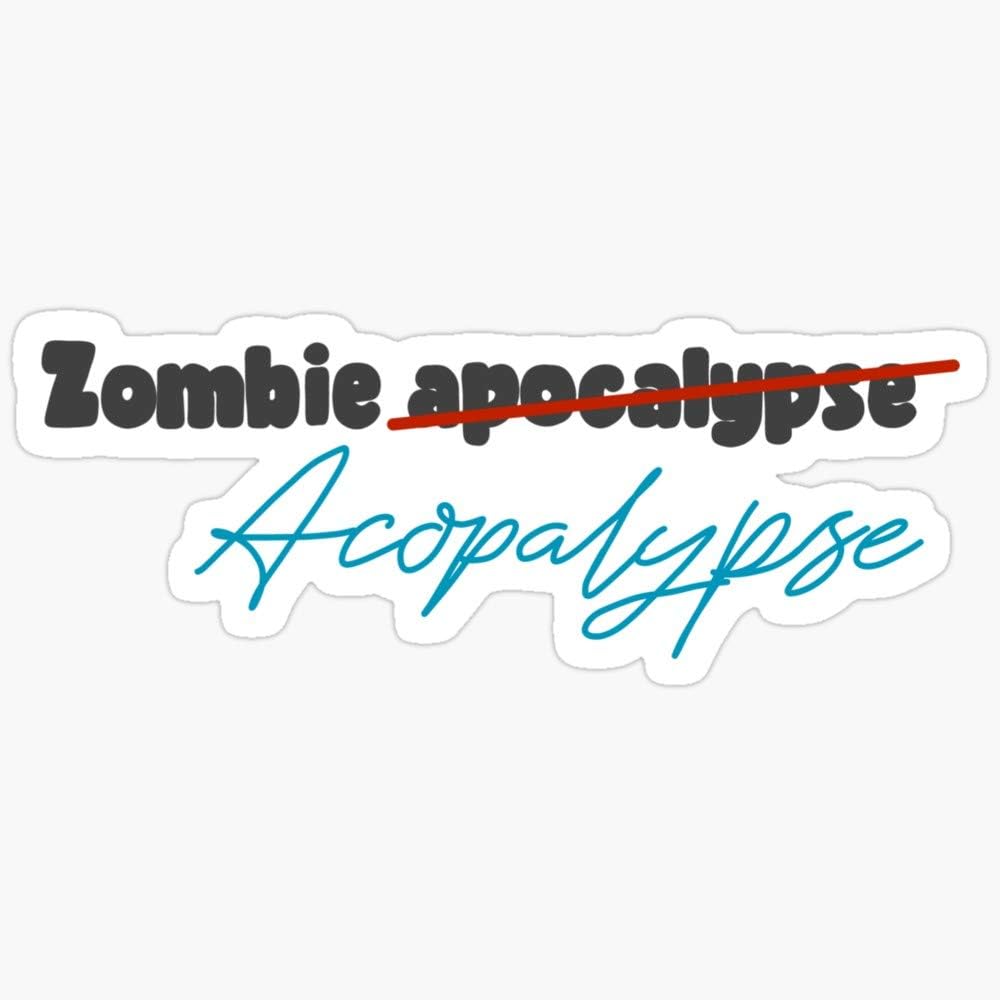 WillettaStore Zach Herron, Zombie acopalypse Stickers (3 Pcs/Pack)