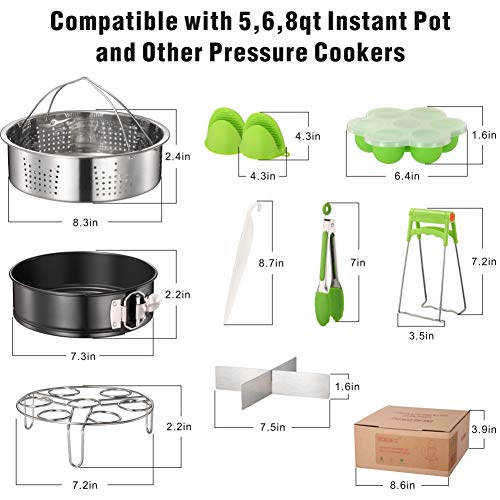 6 Accessories+Compatible+Stainless+Non+Stick+Springform