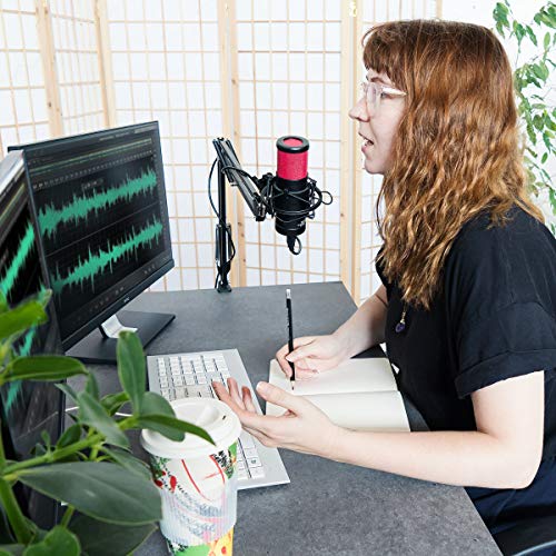 Navaris SM-01 Studio USB Kondensator Mikrofon - mit Popschutz Spinne Stativ - 25mm Kapsel - 20Hz-20kHz… – Bild 7