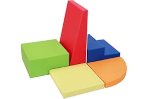 JungleDove 5-Piece Soft Play Climbing for Toddlers: PU Leather Foam Climbing Blocks - Indoor Climbing Blocks for Toddlers Indoor Play Gym Climbing Toys for Toddlers