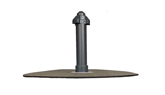 Flachdachlüfter DN 50, Bitumen-Flansch rund, Lüfter, Abluft, Dachentlüftung