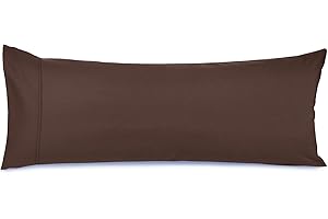 Nestl Pillow Cover – Soft Pillow Pillowcase – Lightweight Brown Pillowcase – Microfiber Pillow Case Cover – 20x54 Inches – En