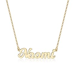 Ursteel Naomi Necklace, Custom Name Necklace