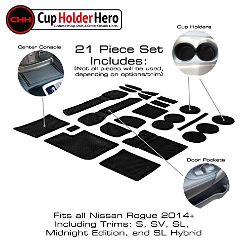 CupHolderHero fits Nissan Rogue Accessories 20142020 Premium Custom