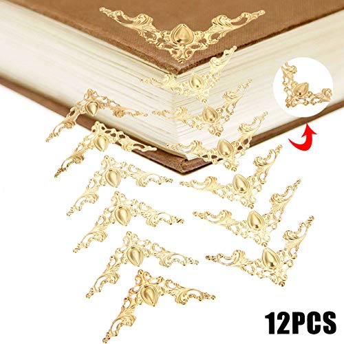 Buy Generic 12pcs Metal Book Scrapbook Album Corner 41x41mm Silver