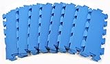 Set of 16 Beveled Side for Interlocking Wonder Mats (Blue, Side)