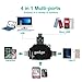 geekgo SD/Micro SD Card Reader Compatible with iPhone iPad/Android Phone/Apple MacBook/Computer, Memory Card Adapter with Micro USB, USB C, USB 4 Interfaces, Picture and Video Viewer for Camera