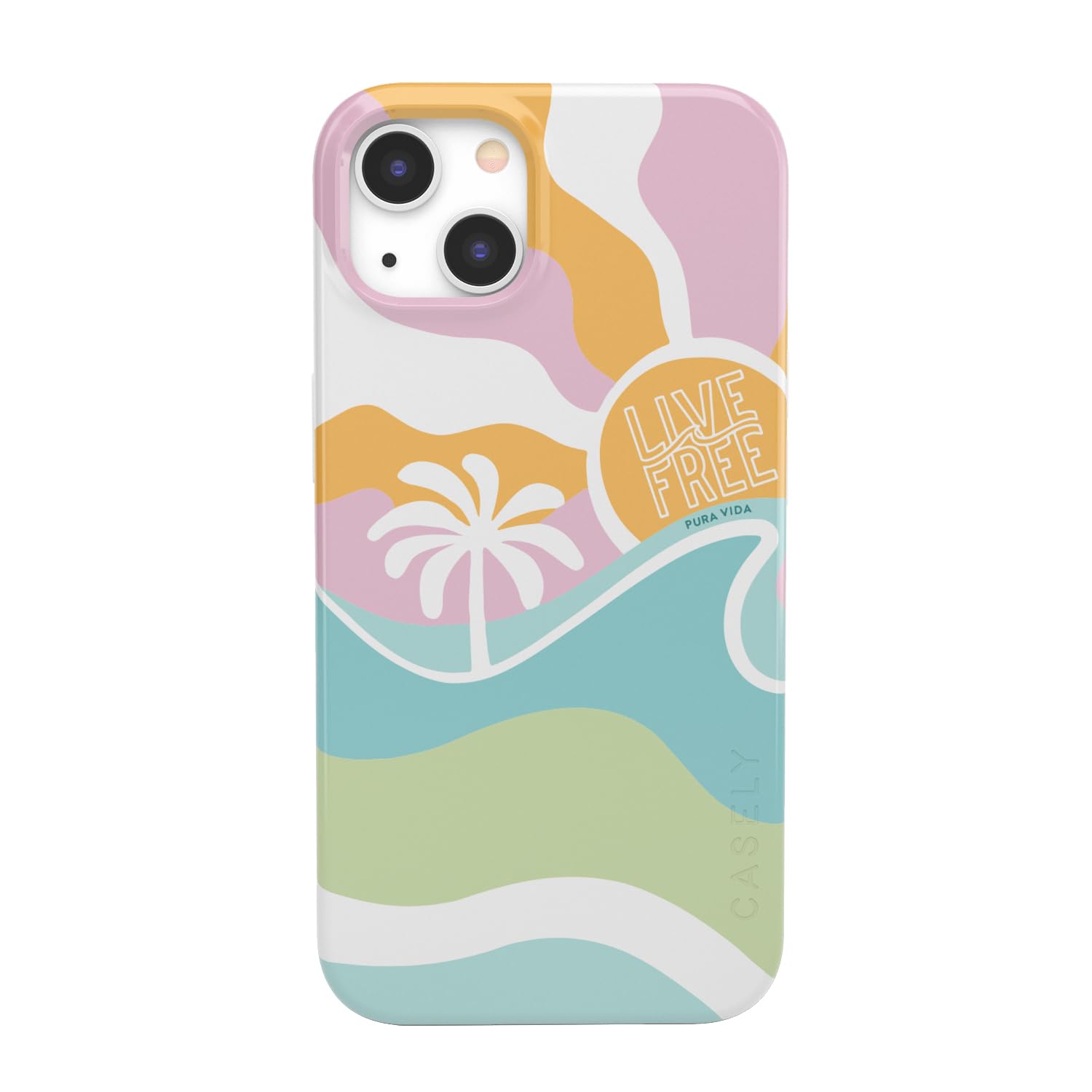 Casely iPhone 13 Case | Pura Vida | Tropical Dreams | Compatible with MagSafe | Classic Ultra Slim Design Image