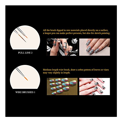 Nail Art Brushes Nail Dotting Pen Set Diamond Application Rhinestone Handle Beetles Gel Painting Nail Art Designe Brush Pen kit Manicure Tools 20 Pcs