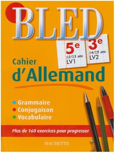 Download Cahier d'allemand 5e LV1, 3e LV2 PDF