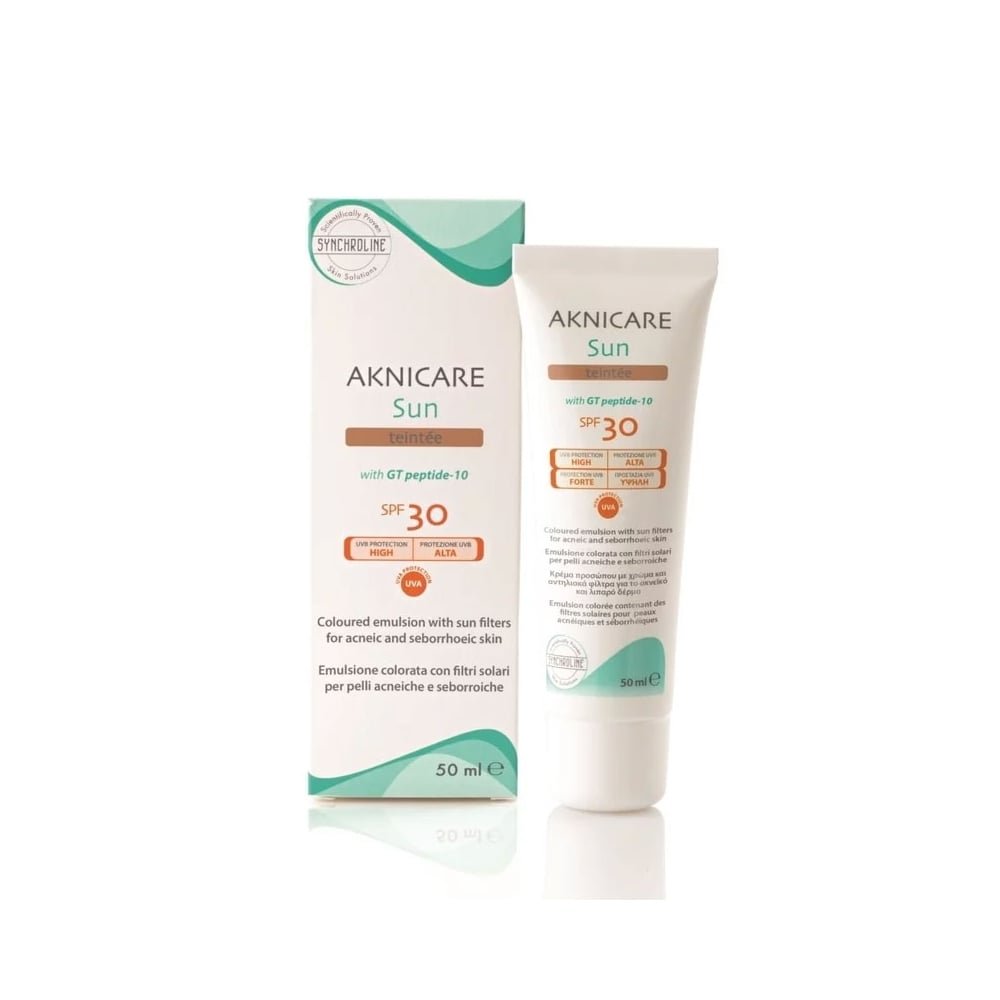 SYNCHROLINE AKNICARE SUN TEINTEE FACE SPF 30 50 ml