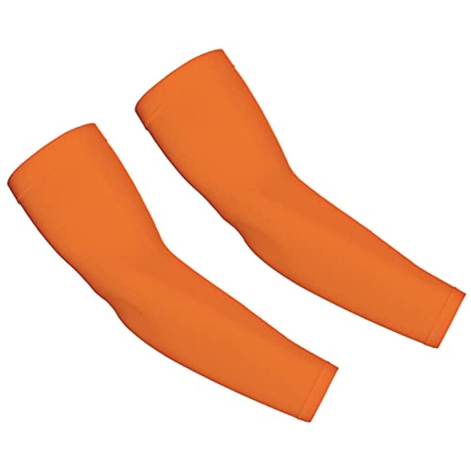 Y·J Back home Arm Sleeves for Men Women Youth, Sun Protection Cooling UPF 50 Compression Arm Sleeve Tattoo Cover Up Sleeves to Cover Arms Orange