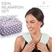 Microwavable Neck Heating Pad with Aromatherapy - Soothing Hot or Cold Therapy Wrap for Neck & Shoulder Pain, Stress Relief, Headache & Migraine Tension - Relaxing Lavender - Now with Free Eye Pillow
