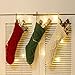 Funny Party Newest 3 Pack 15” Knit Christmas Stockings,Wihte/Green/Red