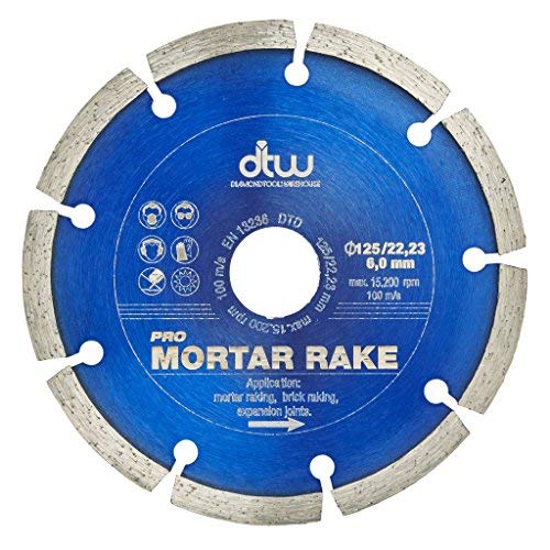 DTW Pro Mortar Rake Diamond Blade - For Removing Mortar & Cleaning Expansion Joints