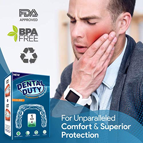 Professional Mouth Guard For Grinding Teeth, Thin Fit, Small Size, 4 Pieces Mouthguard, Moldable Night Guards For Teeth Grinding, Night Guard Eliminates Bruxism & Teeth Clenching, Antibacterial Dental - Thumbnail 7