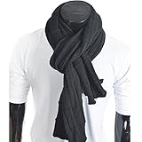 Trendy Men Turnup Knitted Designer Winter Scarf
